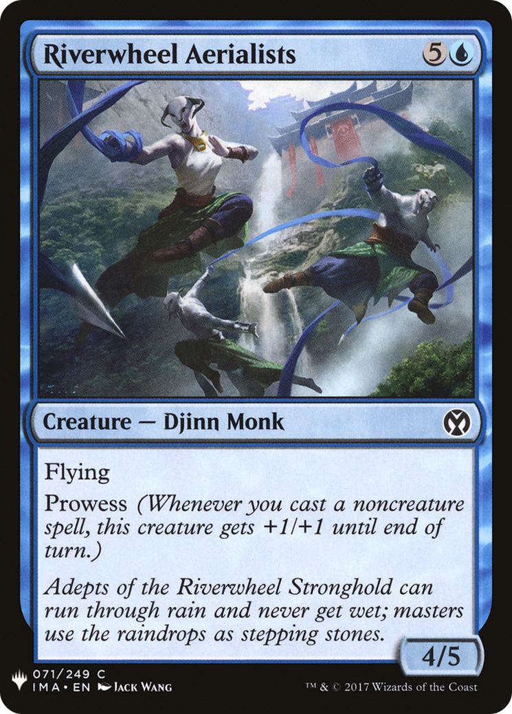 Riverwheel Aerialists (IMA-71) - The List