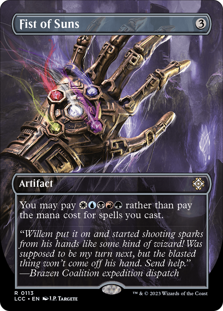 Fist of Suns (Borderless) (113) Foil - The Lost Caverns of Ixalan Commander