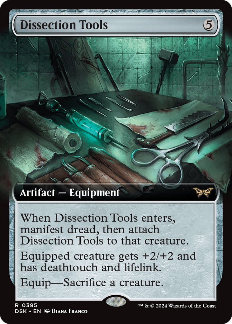 Dissection Tools (Extended Art) (385) Foil - Duskmourn: House of Horror