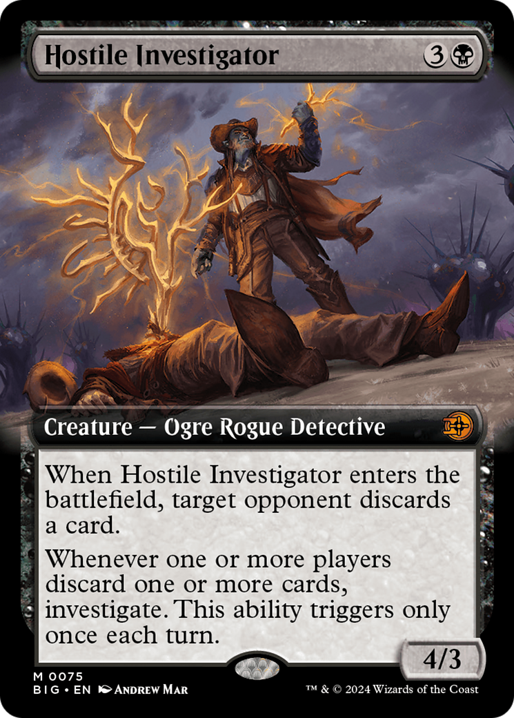 Hostile Investigator (Extended Art) (075) Foil - The Big Score