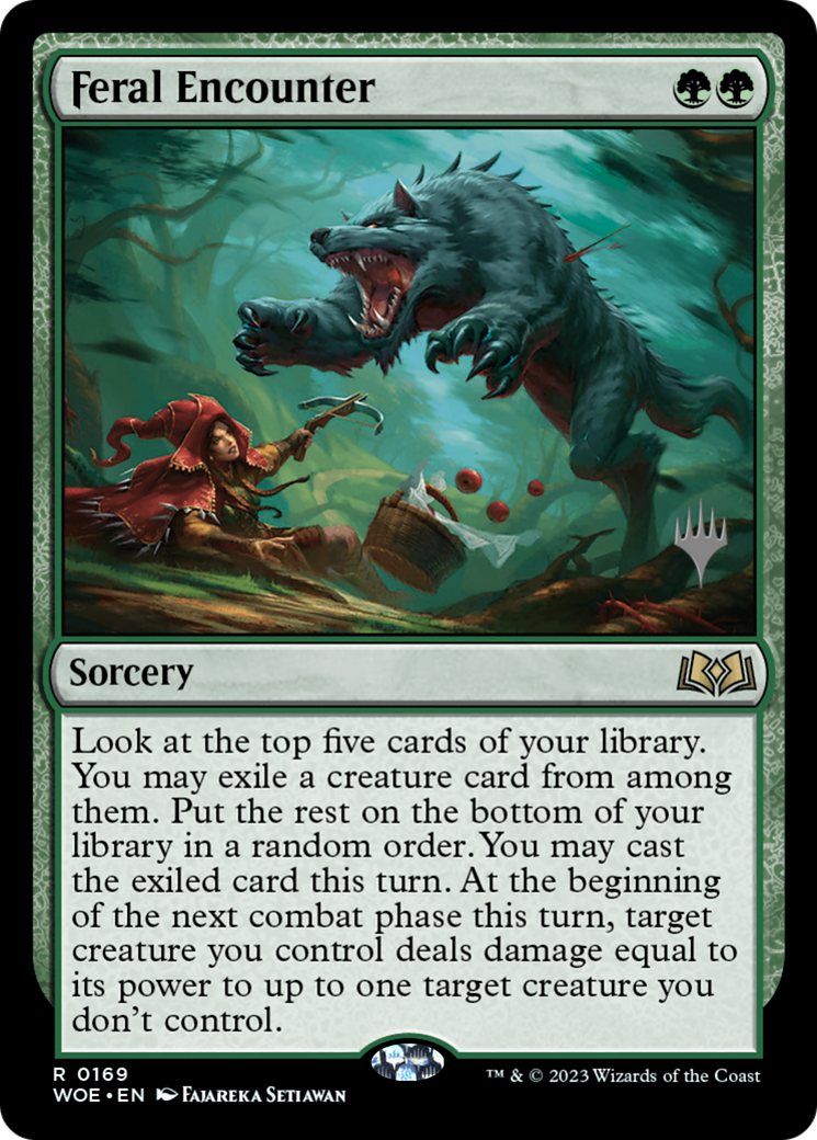 Feral Encounter (169p) Foil - Wilds of Eldraine Promos