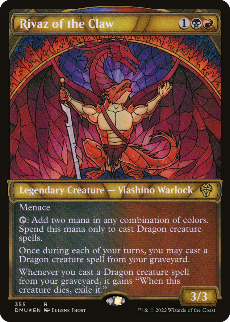 Rivaz of the Claw (Textured Foil) (Showcase) (355) Foil - Dominaria United