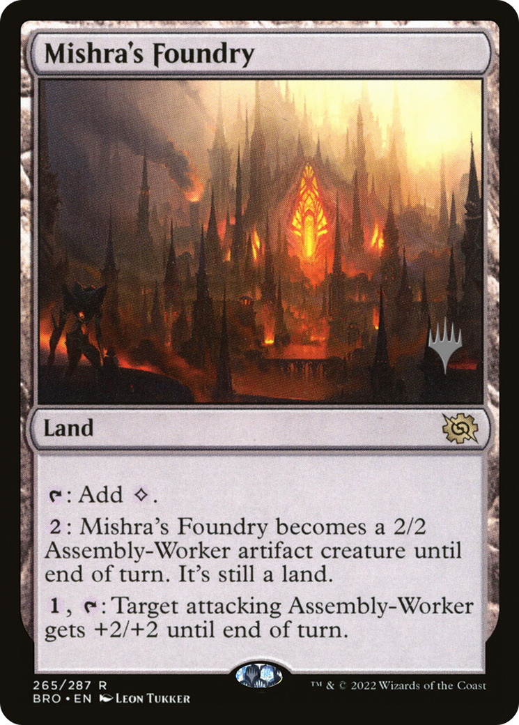Mishra's Foundry (265) - The Brothers' War Promos