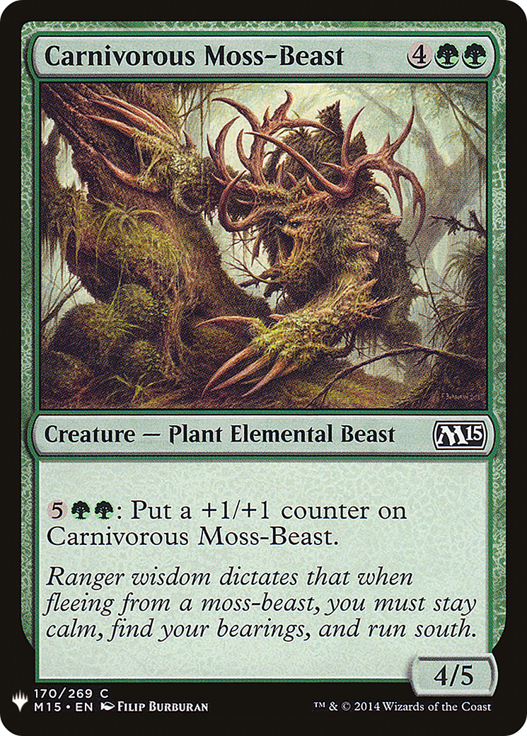 Carnivorous Moss-Beast (M15-170) - The List