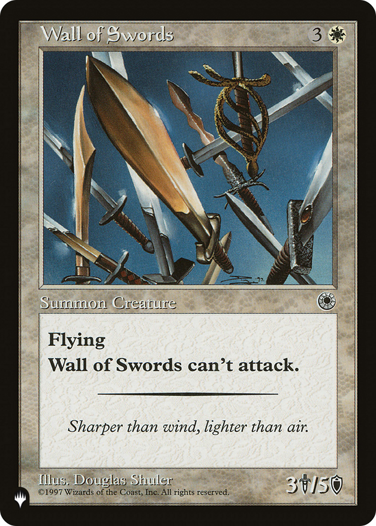 Wall of Swords (Retro) (POR-37) - The List