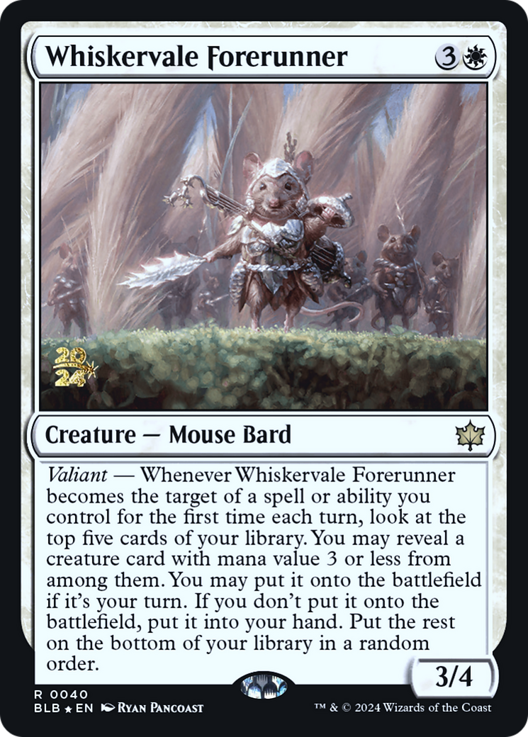 Whiskervale Forerunner (040) Foil - Bloomburrow Promos
