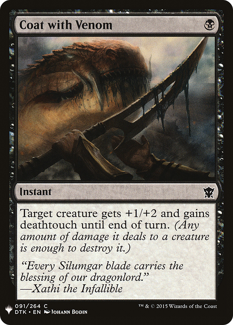Coat with Venom (DTK-91) - The List