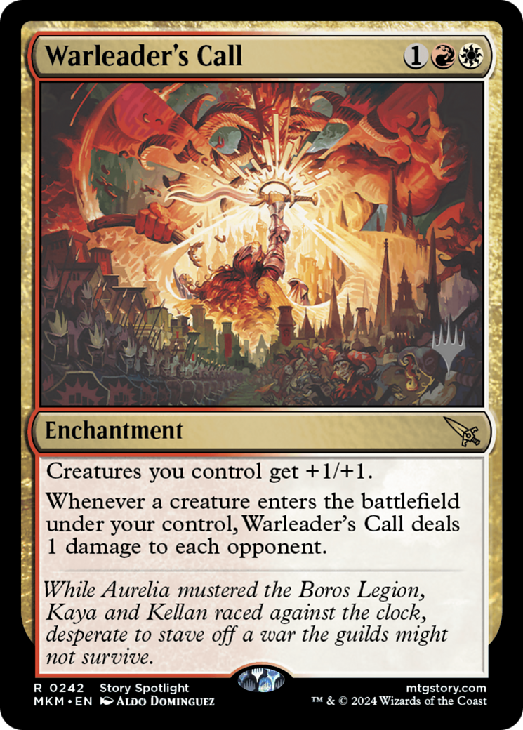 Warleader's Call (242) Foil - Murders at Karlov Manor Promos