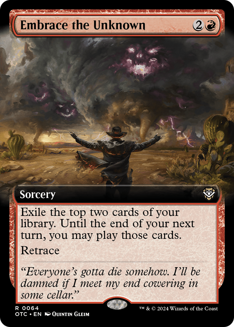 Embrace the Unknown (Extended Art) (064) - Outlaws of Thunder Junction Commander