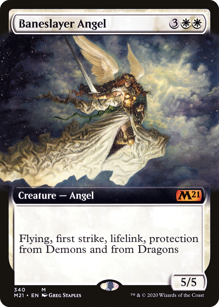 Baneslayer Angel (Extended Art) (340) - Core Set 2021