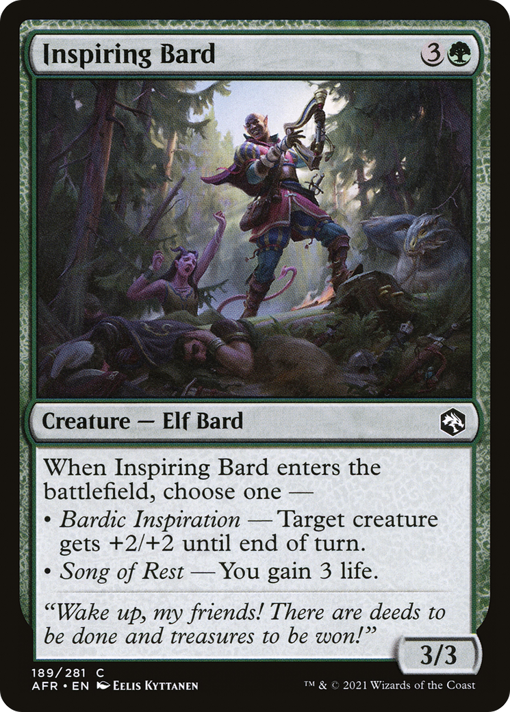 Inspiring Bard (189) Foil - Adventures in the Forgotten Realms