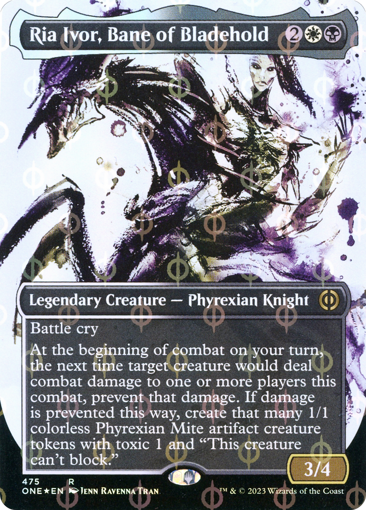 Ria Ivor, Bane of Bladehold (Showcase) (Step-and-Compleat Foil) (Showcase) (475) Foil - Phyrexia: All Will Be One