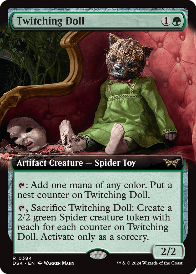 Twitching Doll (Extended Art) (384) Foil - Duskmourn: House of Horror