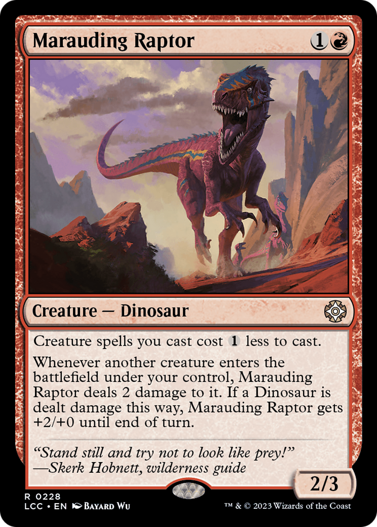 Marauding Raptor (228) - The Lost Caverns of Ixalan Commander