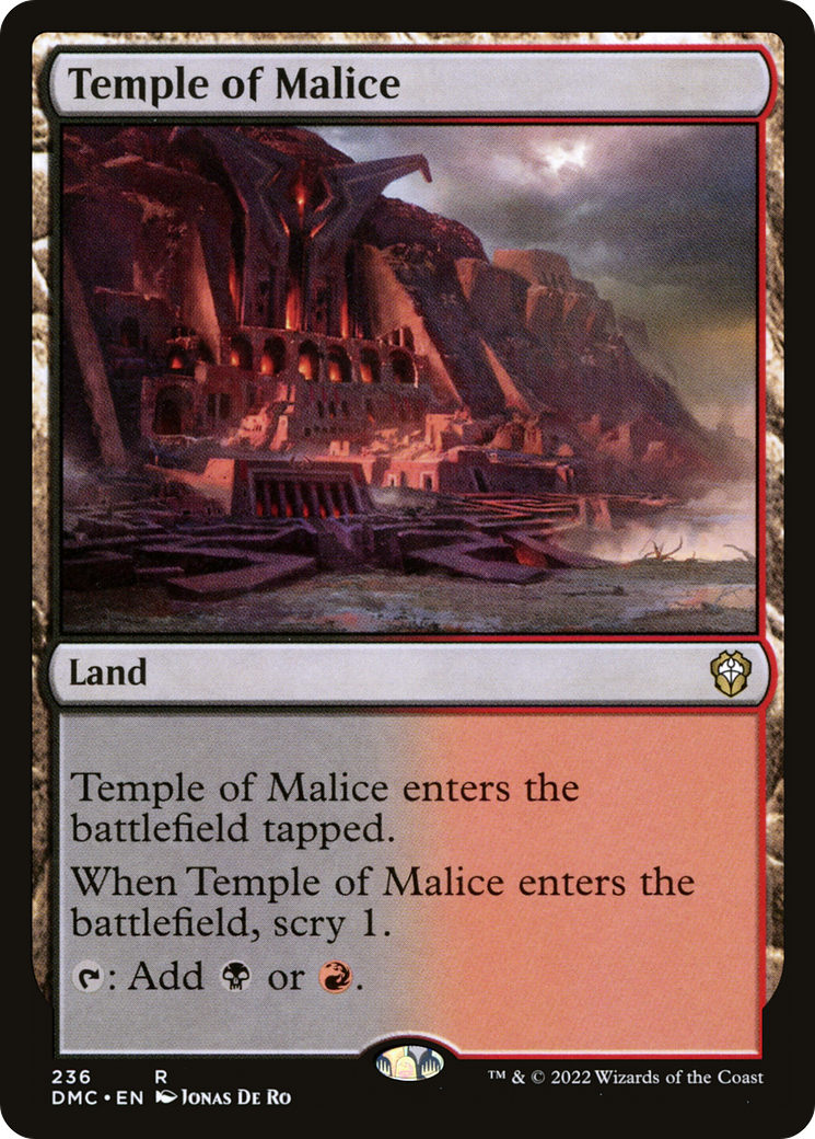 Temple of Malice (236) - Dominaria United Commander