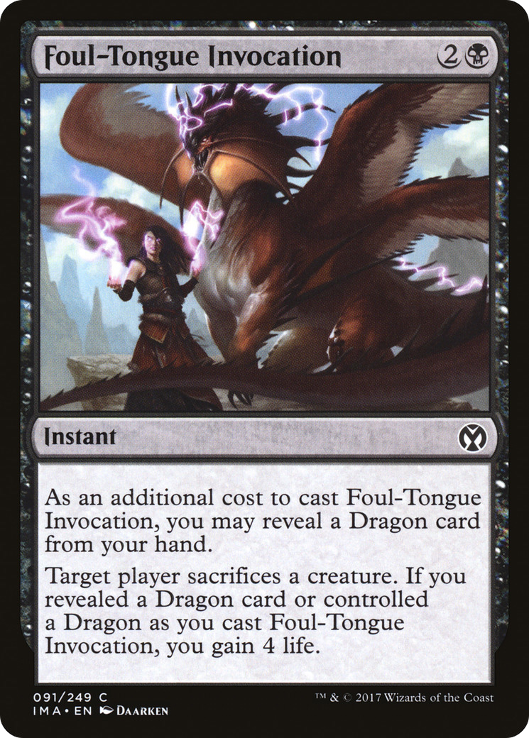Foul-Tongue Invocation (091) Foil - Iconic Masters