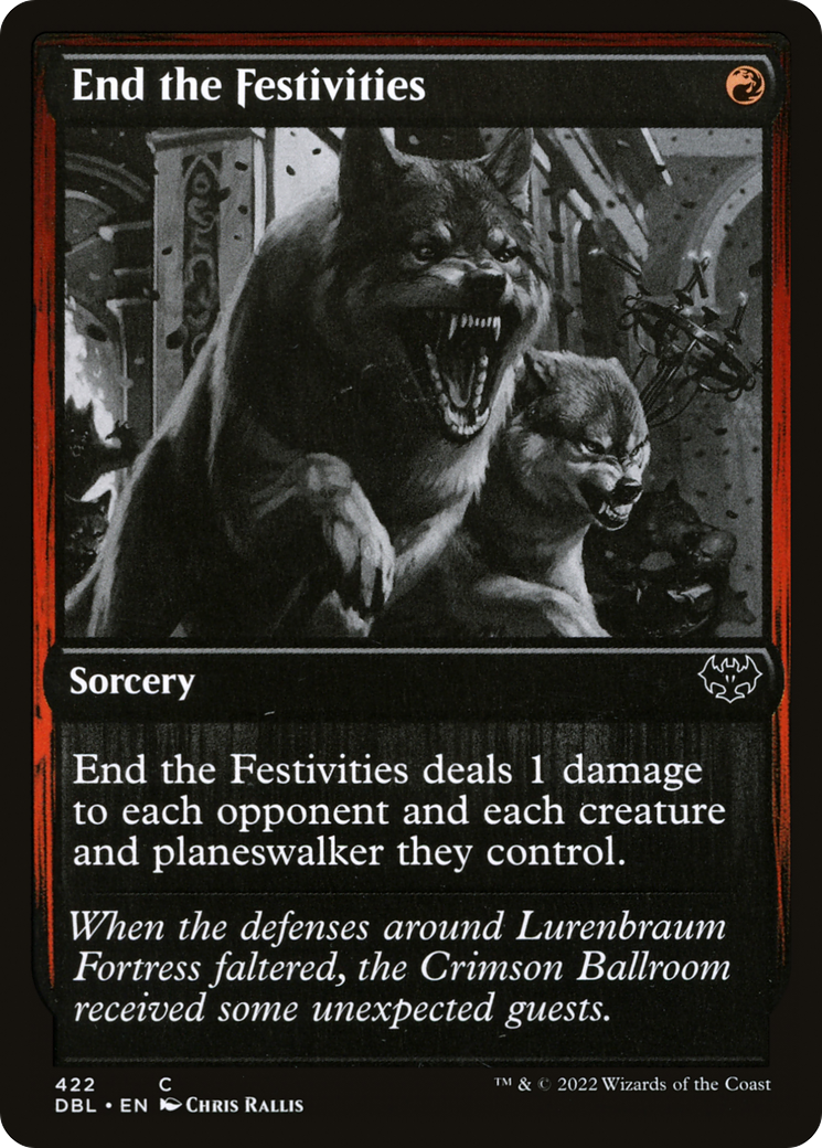 End the Festivities (422) Foil - Innistrad: Double Feature