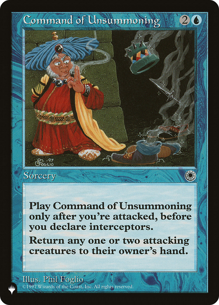 Command of Unsummoning (Retro) (POR-48) - The List