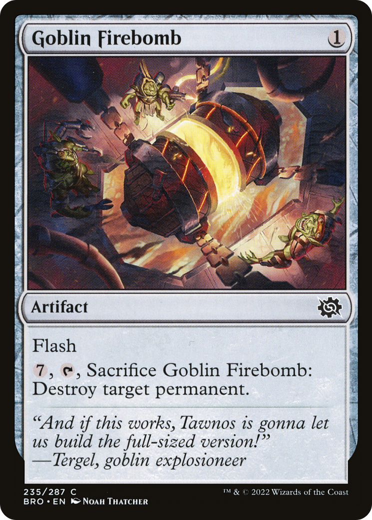 Goblin Firebomb (235) Foil - The Brothers' War