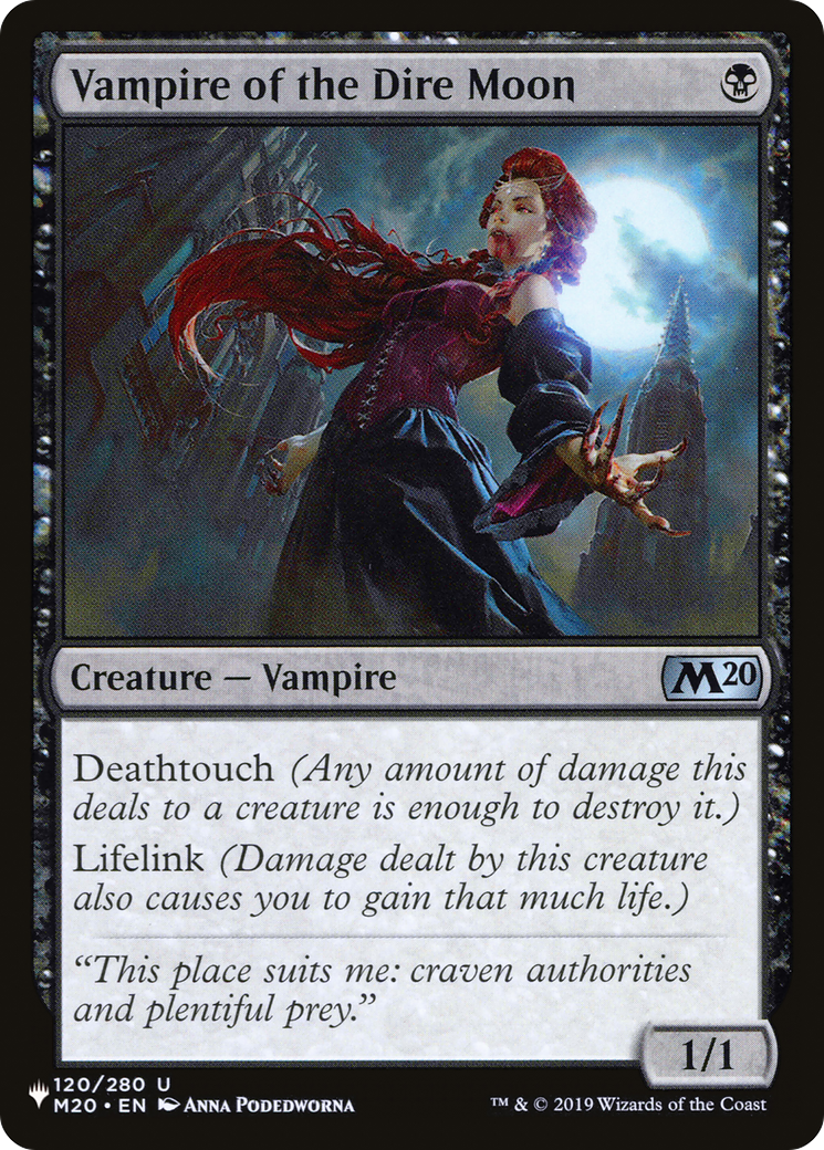 Vampire of the Dire Moon (M20-120) - The List