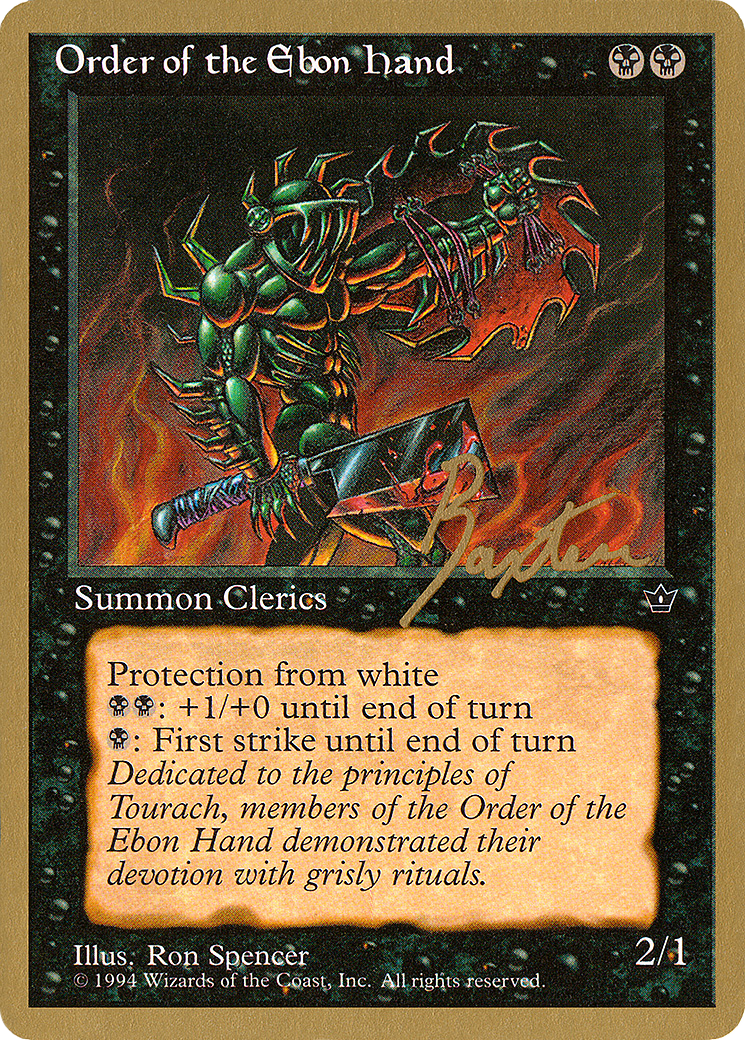 Order of the Ebon Hand (Spencer) - 1996 George Baxter (FEM) - Pro Tour Collector Set