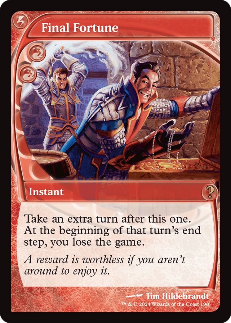 Final Fortune (Future Sight) (190) Foil - Mystery Booster 2