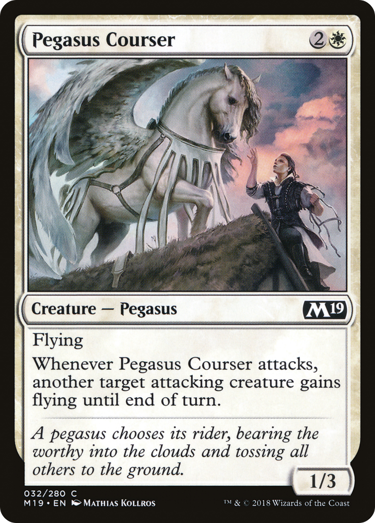 Pegasus Courser (032) Foil - Core Set 2019