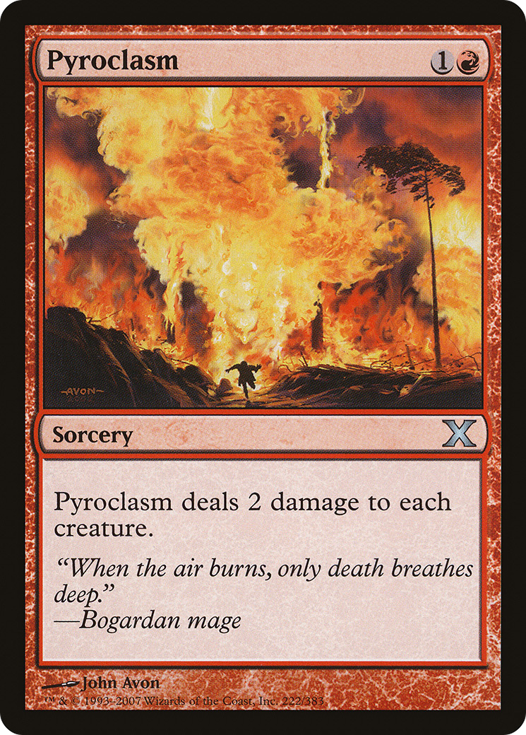 Pyroclasm (222) Foil - Tenth Edition