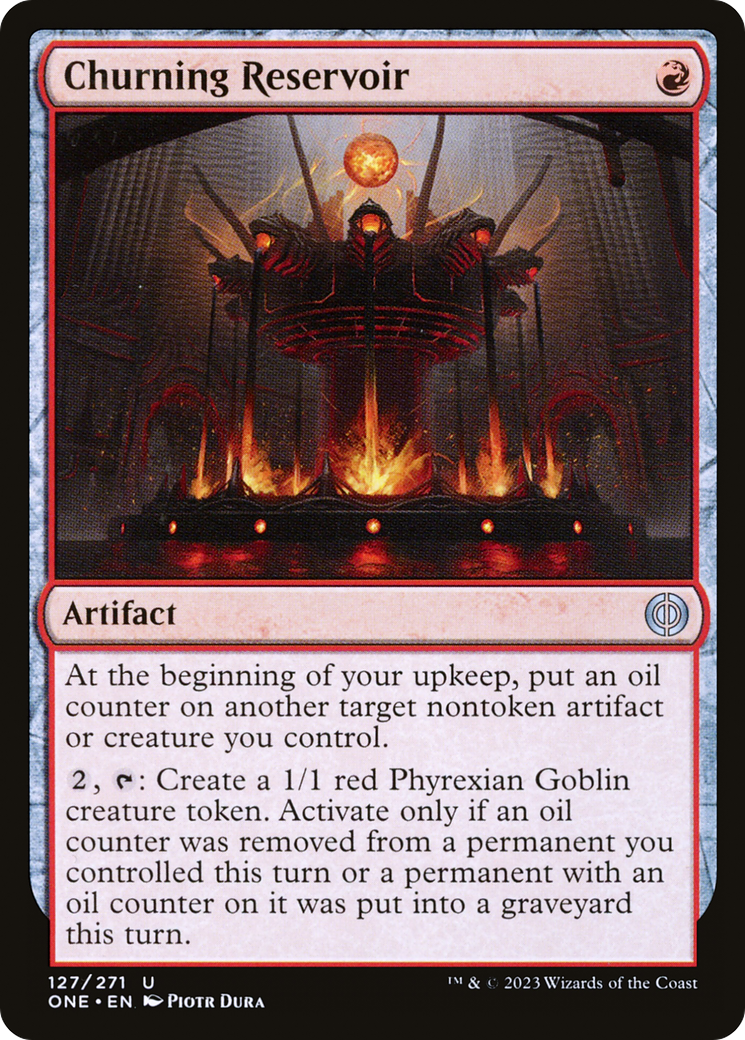 Churning Reservoir (127) Foil - Phyrexia: All Will Be One