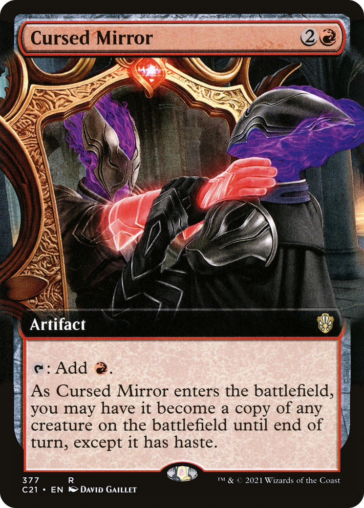 Cursed Mirror (Extended Art) (377) - Commander 2021