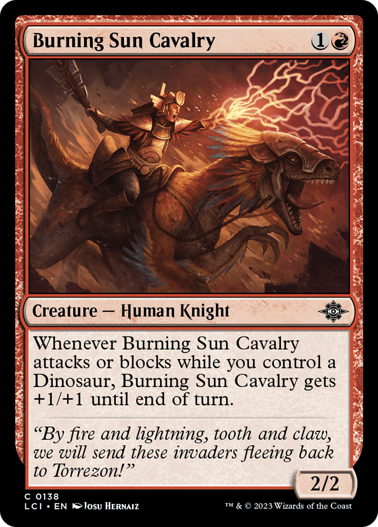 Burning Sun Cavalry (138) - The Lost Caverns of Ixalan