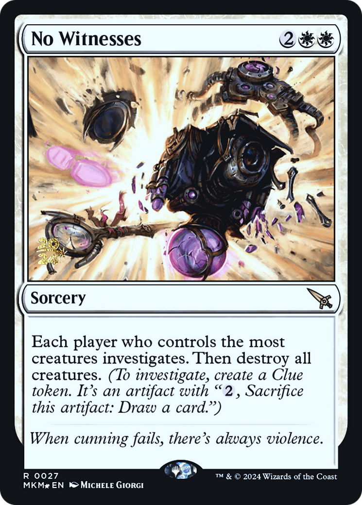 No Witnesses (027) Foil - Murders at Karlov Manor Promos
