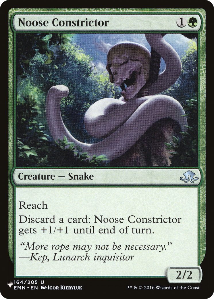 Noose Constrictor (EMN-164) - The List