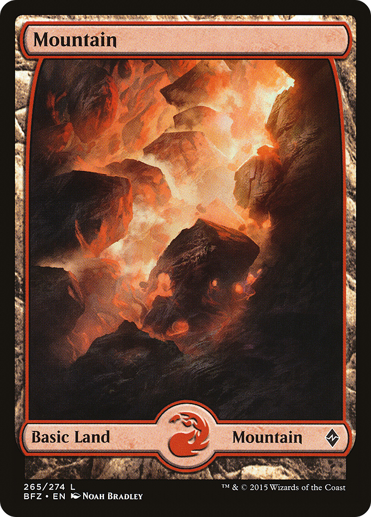 Mountain – Full Art (265) - Battle for Zendikar