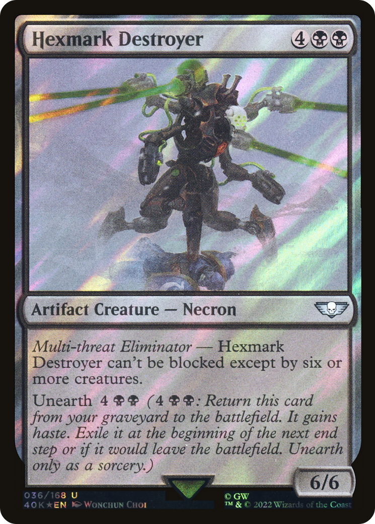 Hexmark Destroyer (036) Surge Foil - Warhammer 40,000 Commander