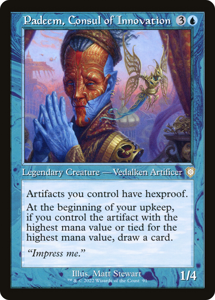 Padeem, Consul of Innovation (Retro) (091) - The Brothers' War Commander