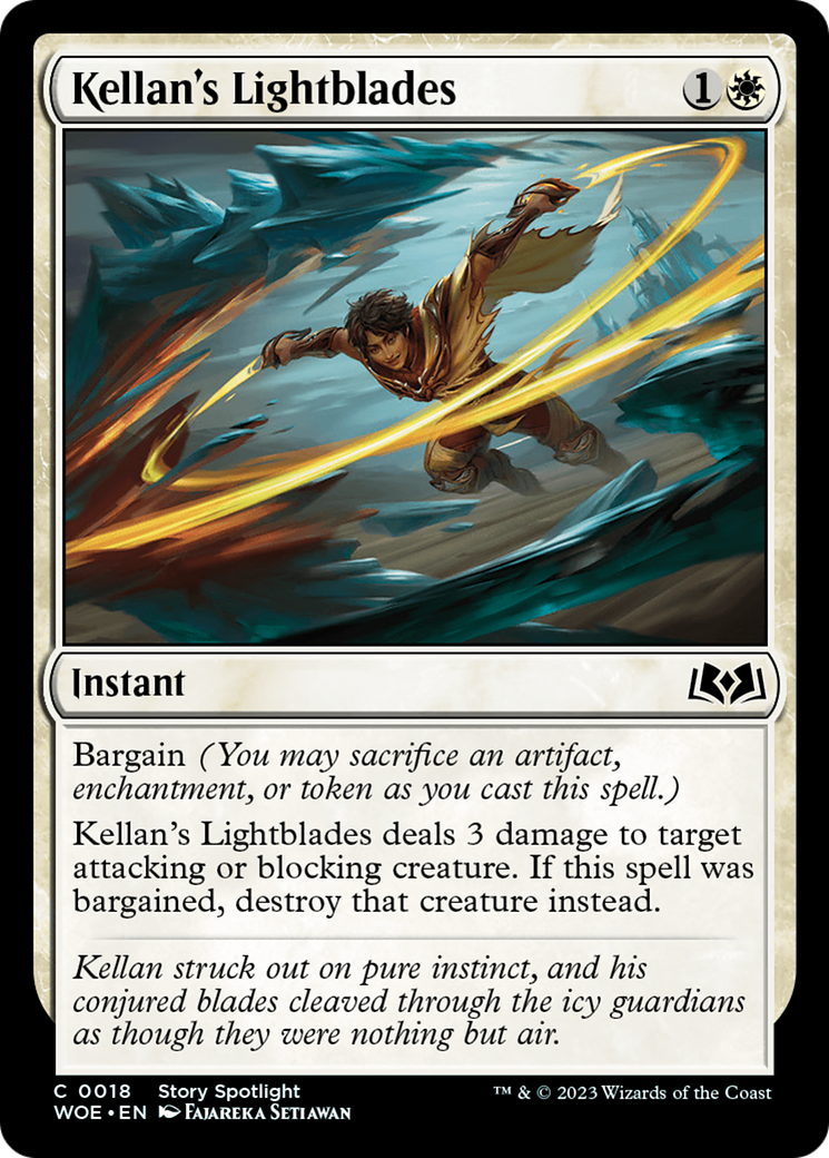 Kellan's Lightblades (018) Foil - Wilds of Eldraine