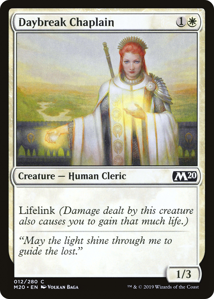 Daybreak Chaplain (012) - Core Set 2020