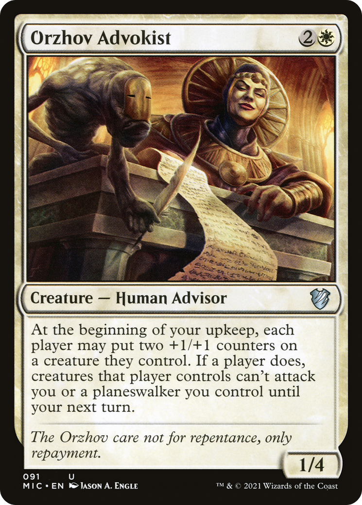 Orzhov Advokist (091) - Midnight Hunt Commander