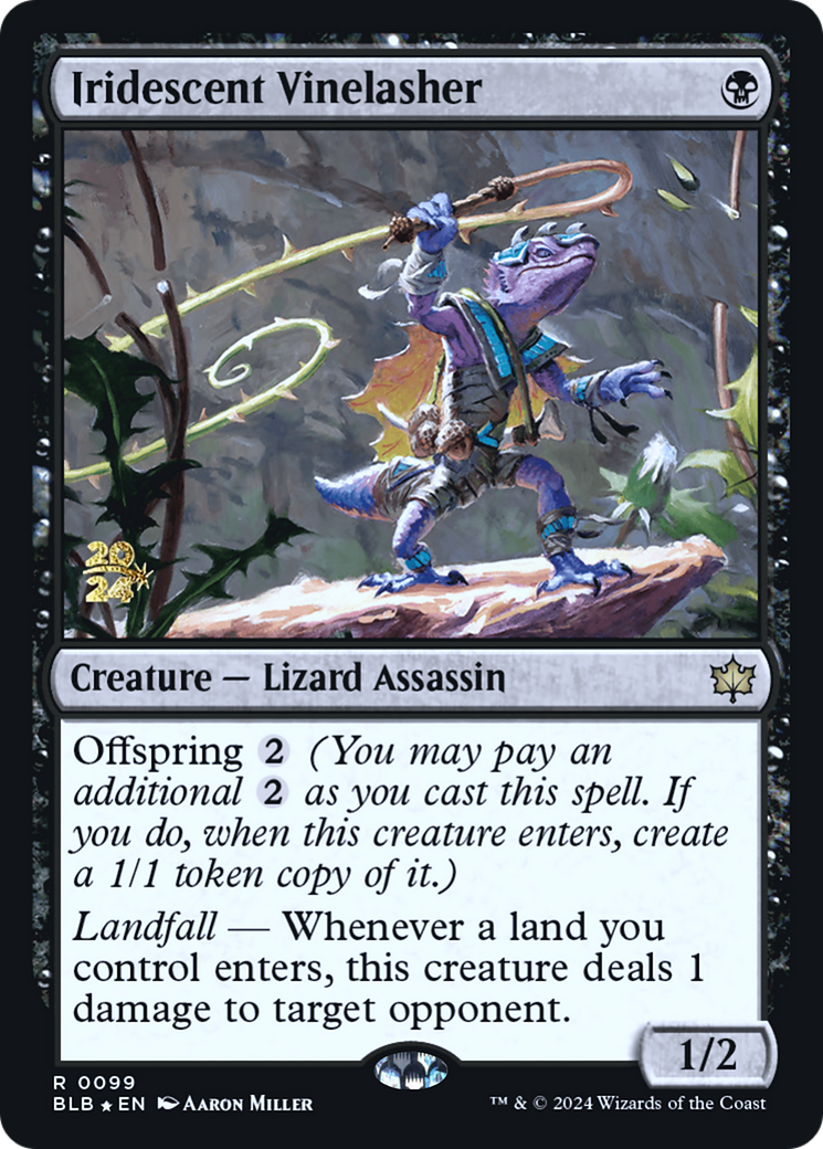 Iridescent Vinelasher (099) Foil - Bloomburrow Promos