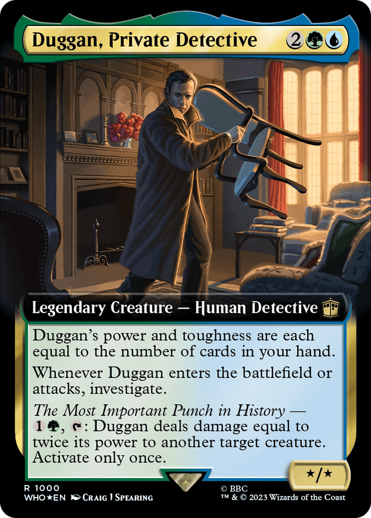 Duggan, Private Detective (Extended Art) (1000) Foil - Doctor Who