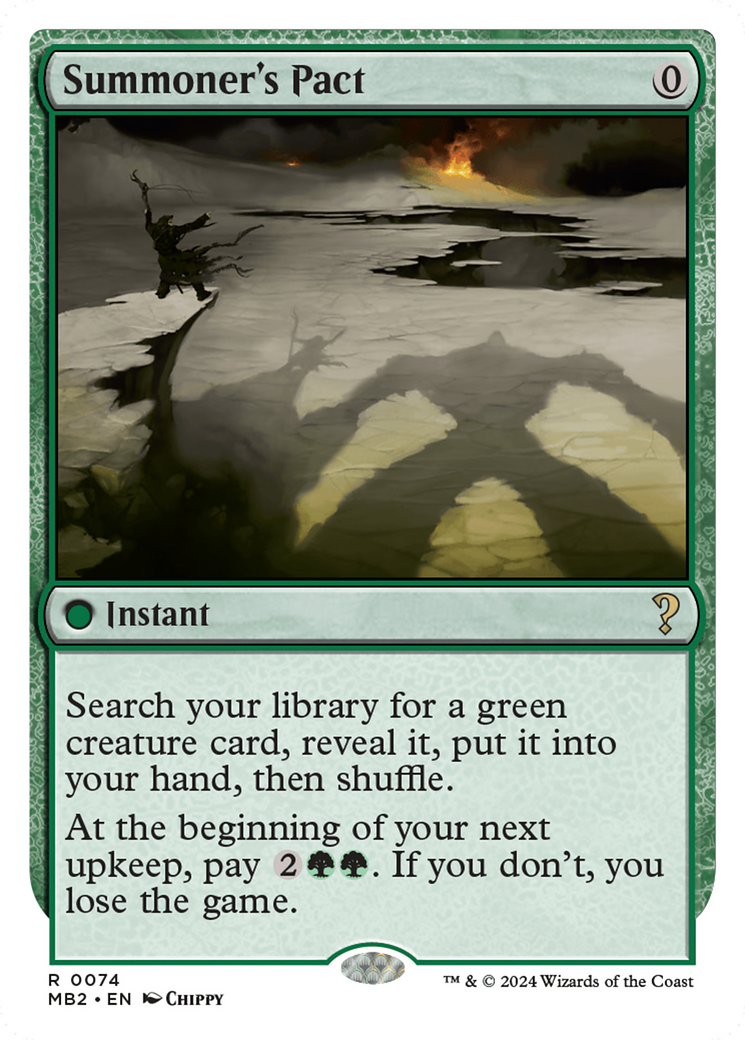 Summoner's Pact (White Border) (074) - Mystery Booster 2