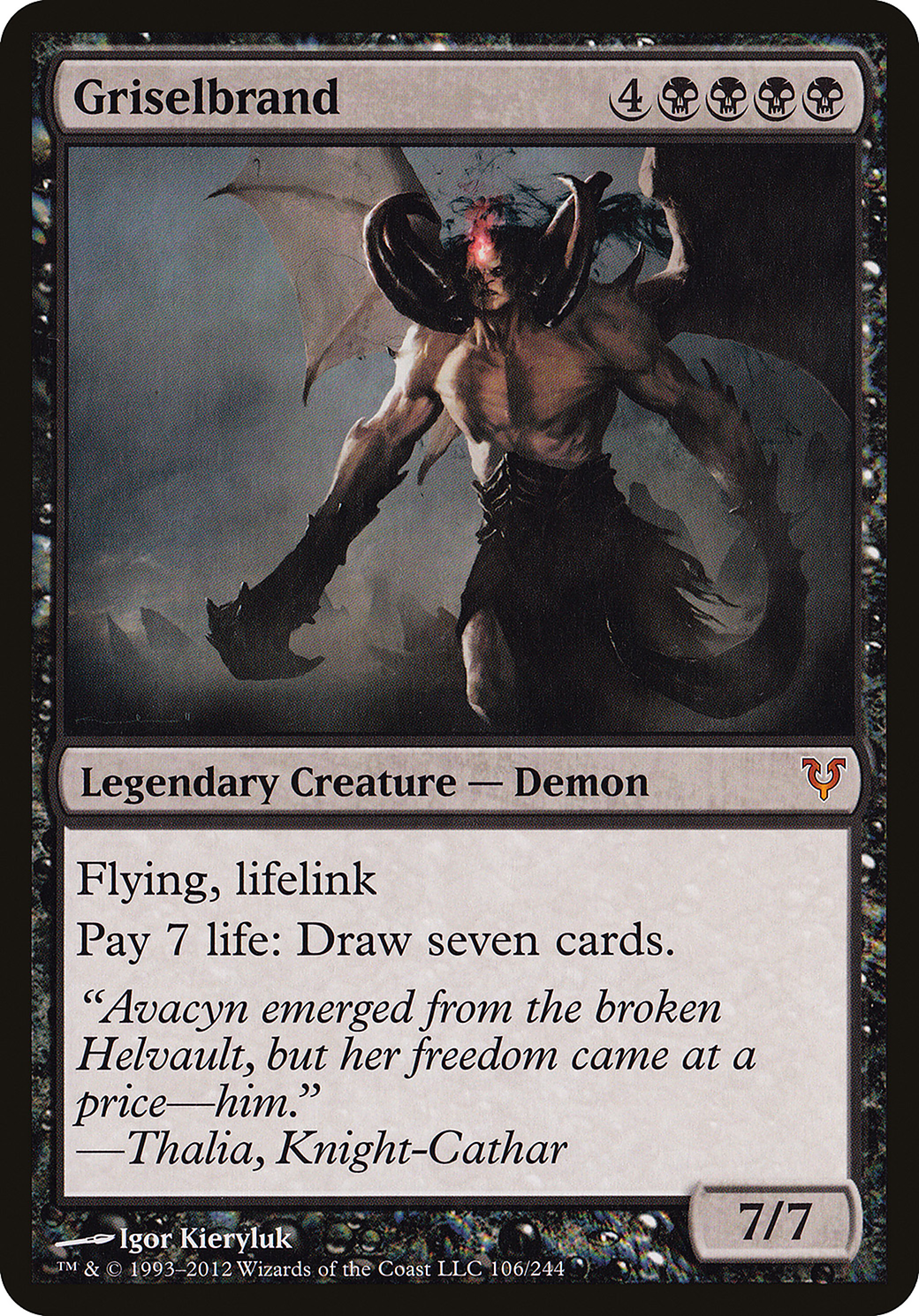 Griselbrand (Avacyn Restored) (106) - Open the Helvault