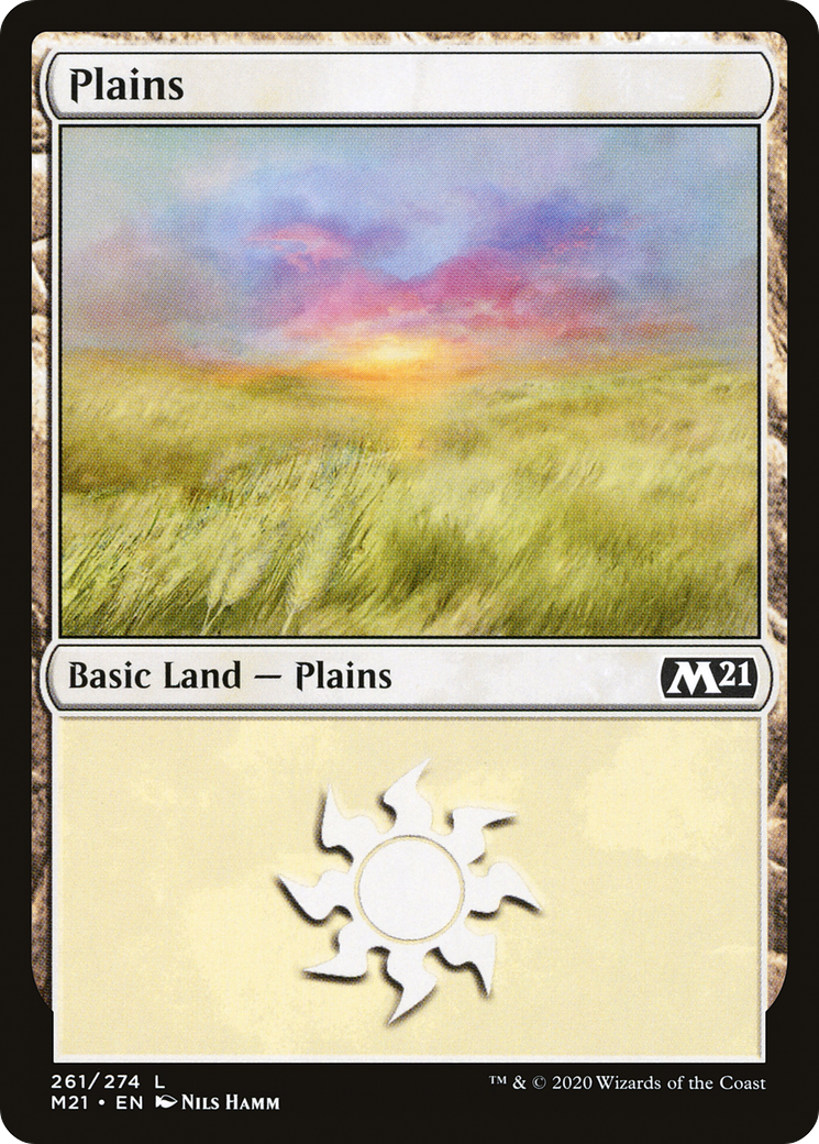 Plains (261) Foil - Core Set 2021