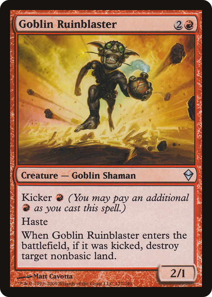 Goblin Ruinblaster (127) Foil - Zendikar