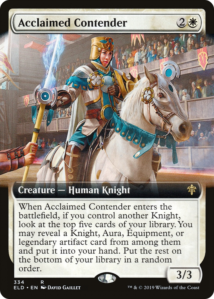 Acclaimed Contender (Extended Art) (334) - Throne of Eldraine