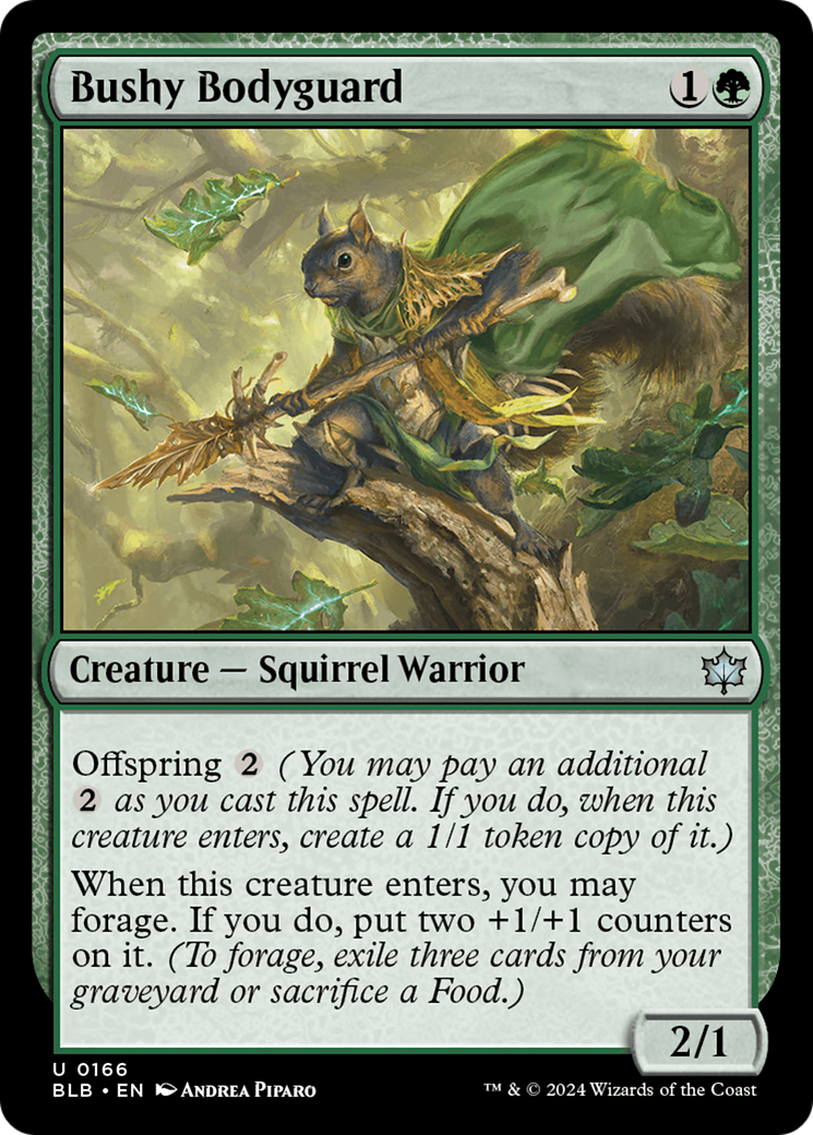 Bushy Bodyguard (166) Foil - Bloomburrow