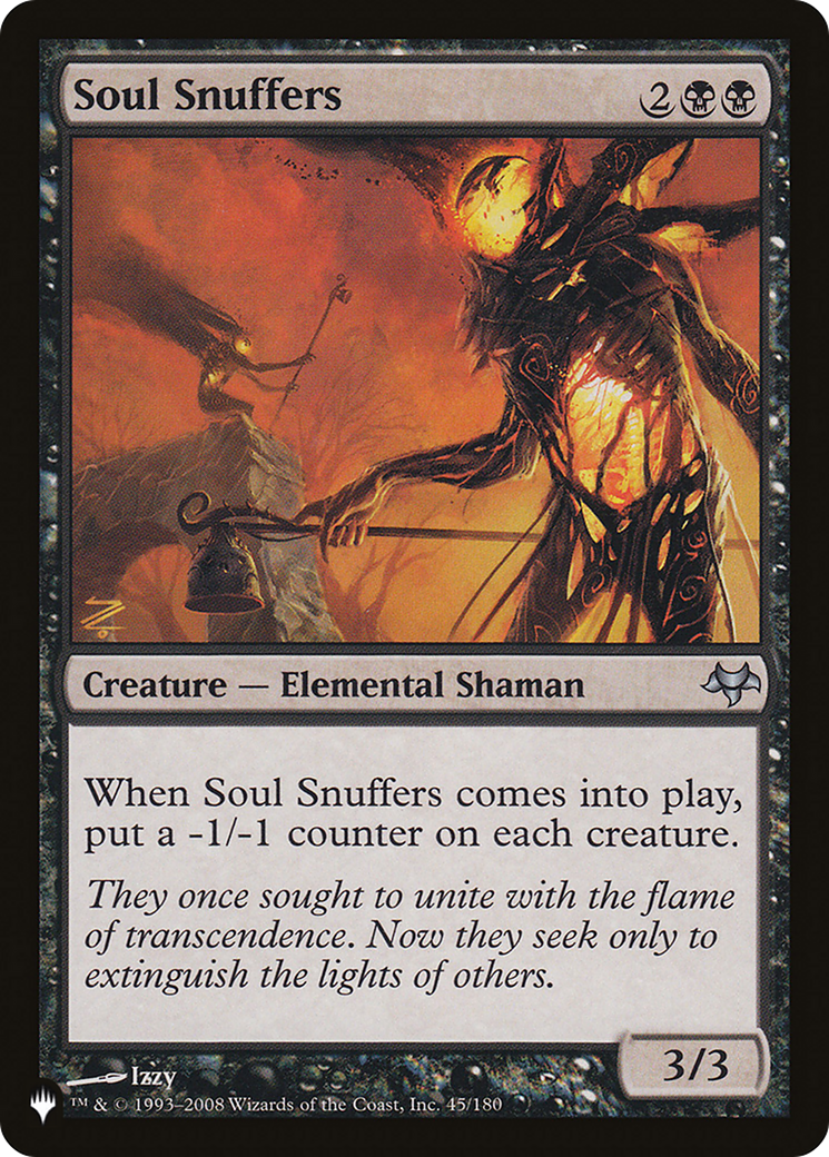Soul Snuffers (EVE-45) - The List