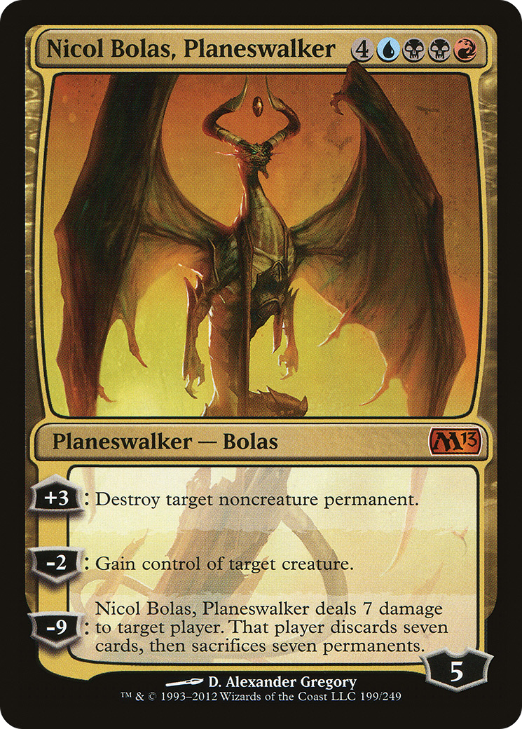 Nicol Bolas, Planeswalker (199) Foil - Magic 2013