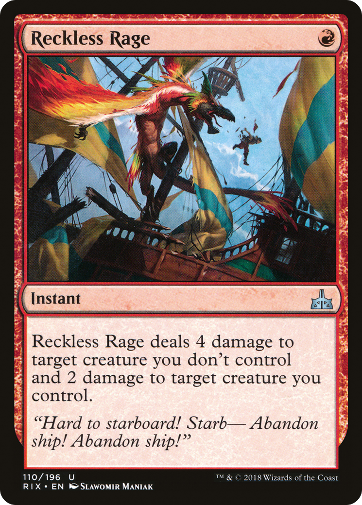 Reckless Rage (110) Foil - Rivals of Ixalan